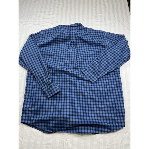 LL Bean Plaid Button Up Shirt Mens XXL Tall Wrinkle Resistant Long Sleeve 218574 - Picture 7 of 9